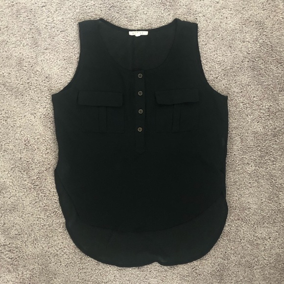 Black Sheer Tank Top - Picture 1 of 4